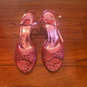Pink Coach heels